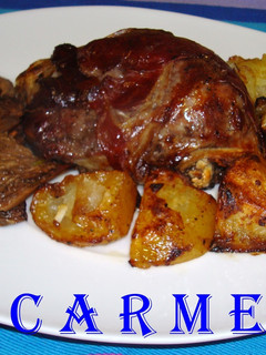 Una foto de Carrilleras asadas con jamón