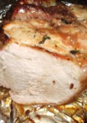 Una foto de Pierna de cerdo asada