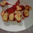 Pimientos rojos rellenos de tortilla de patatas