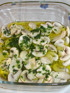Una foto de Champiñones en vinagre