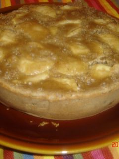Una foto de Bizcocho de galletas, manzana y canela
