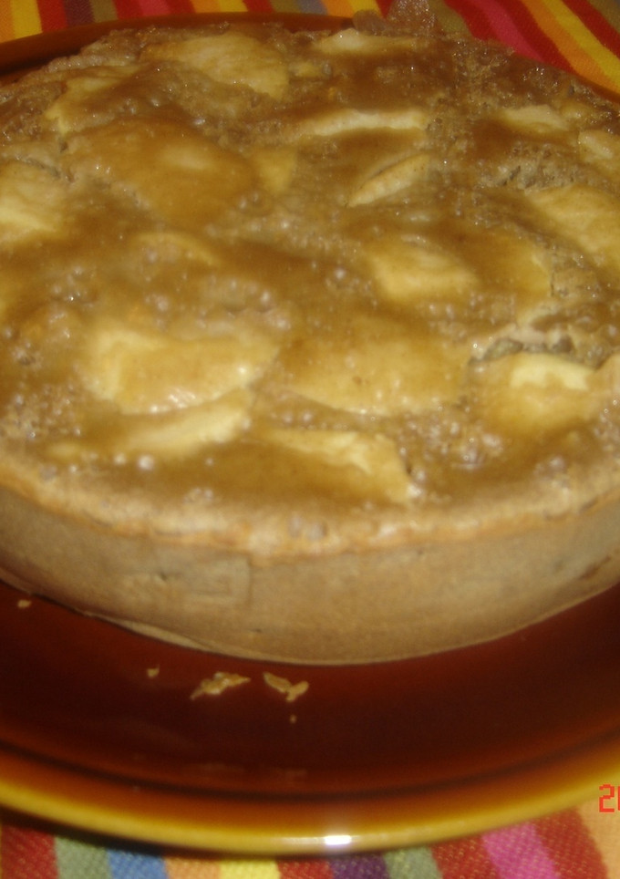 Una foto de Bizcocho de galletas, manzana y canela