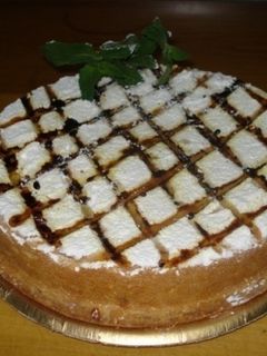 Una foto de Tarta con compota de manzana