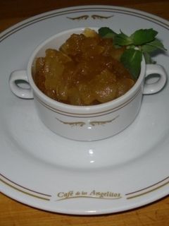 Una foto de Compota de manzana verdes