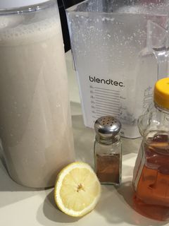 Una foto de Leche de avena -rica y saludable