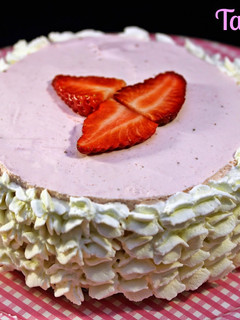 Una foto de Tarta mousse de fresa