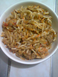 Una foto de Pasta con salsa