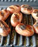 Parrillada de chorizos, morcillas, pollo y bifes al grill