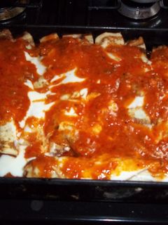Una foto de Canelones de acelgas