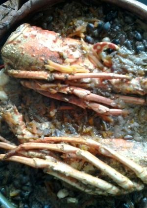 Una foto de Frijoles tiernos de Cobán con langosta
