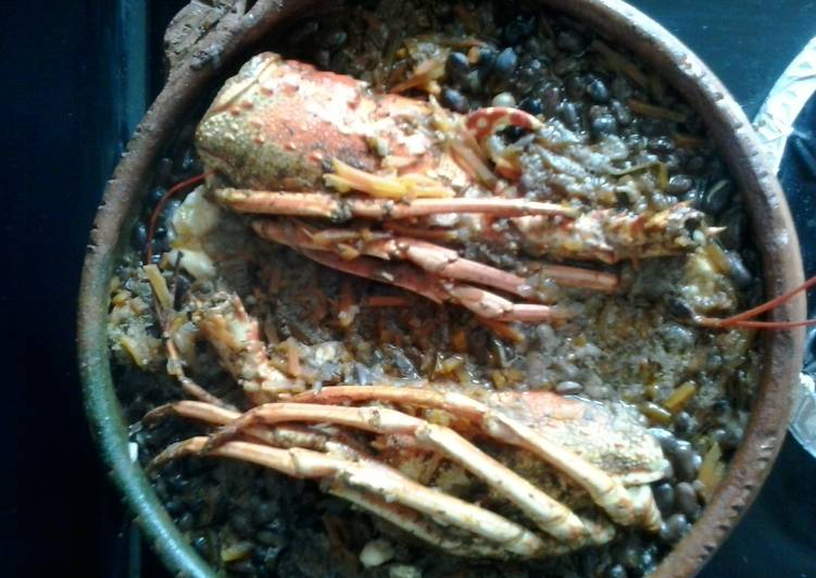 Frijoles tiernos de Cobán con langosta