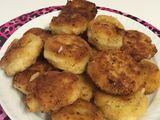 Croquetas de pollo y leche de coco