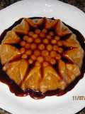 Flan royal de chocolate con nata