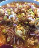 Aguachile con camarones