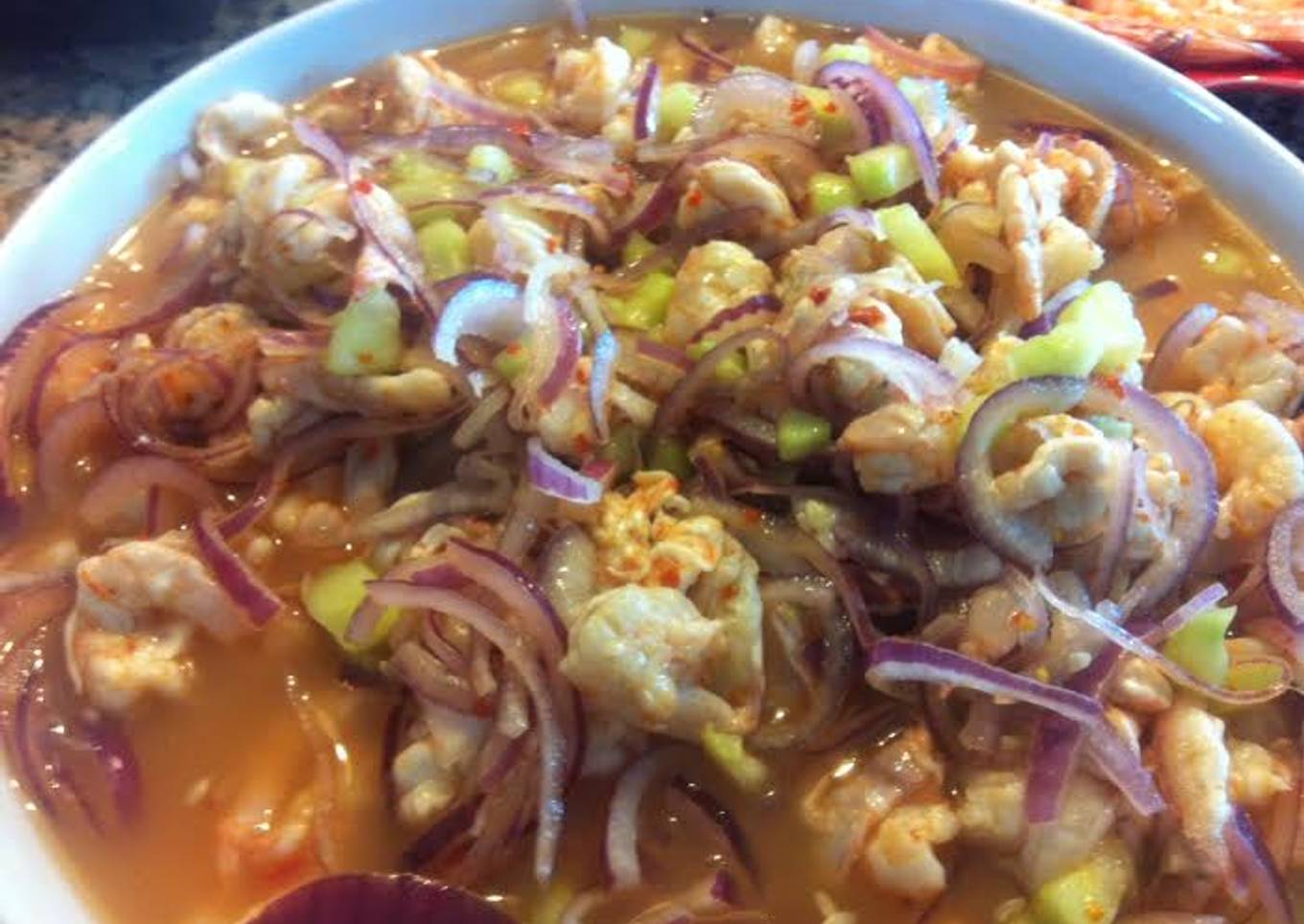 Aguachile con camarones