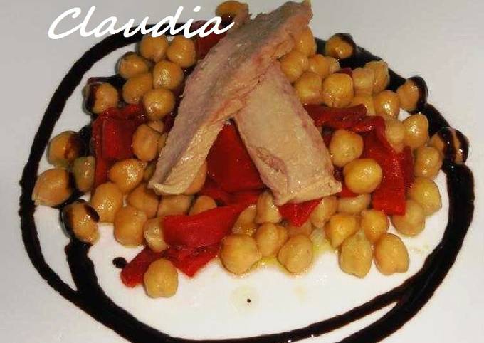 Ensalada Templada De Garbanzos Con Ventresca Receta De Chachi Tarta Cookpad