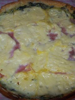 Una foto de Tarta de espinaca con queso