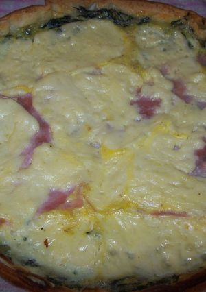 Una foto de Tarta de espinaca con queso