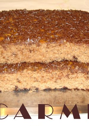 Una foto de Bizcocho mousse de chocolate