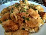 Bacalao fresco con salsa picante