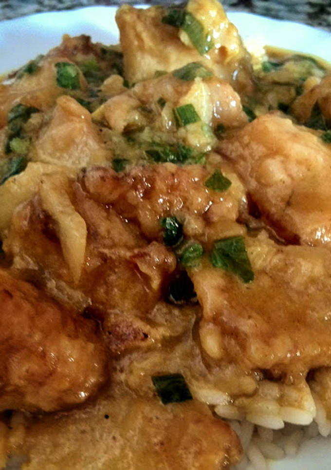 Una foto de Bacalao fresco con salsa picante