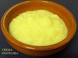 Crema pastelera con ralladura de limón