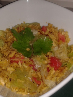 Una foto de Ensalada de plátano verde