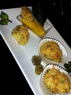 Una foto de Muffins de berenjena y queso