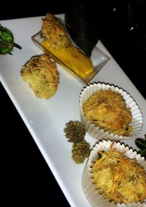 Una foto de Muffins de berenjena y queso
