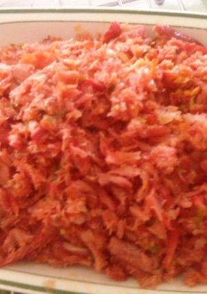 Una foto de Marlin ahumado para tostadas