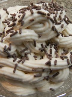 Una foto de Mousse de platano con vainilla