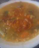 Sopa picada de choclos de la cocina de mamá