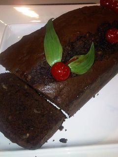 Una foto de Bizcocho de chocolate, banana y nueces