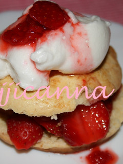 Una foto de Strawberry shortcake