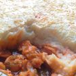 Pavo con gratinado de puré de patatas