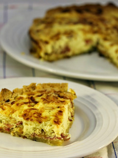 Una foto de Quiche Lorraine (quiche de beicon y queso)
