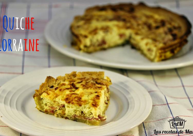 Quiche Lorraine (quiche de beicon y queso)