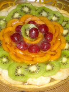 Una foto de Tarta de frutas naturales