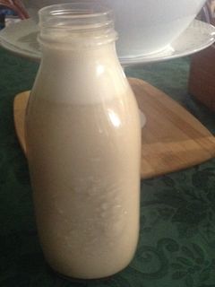 Una foto de Leche de mantequilla de almendras