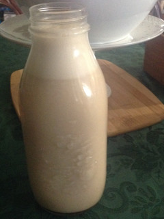 Una foto de Leche de mantequilla de almendras