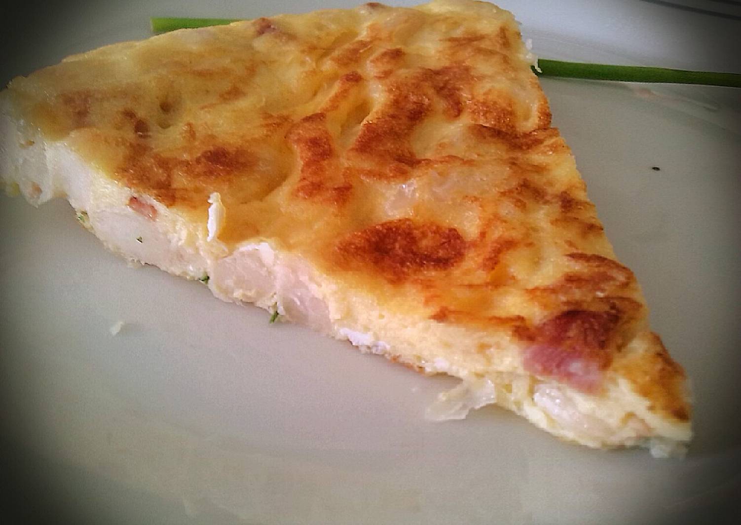 Tortilla de judías blancas con bacon Receta de josevillalta Cookpad