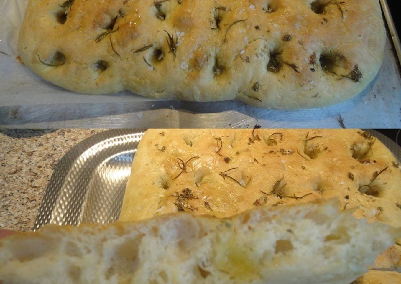 Masa de focaccia italiana