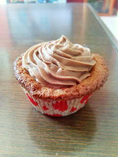 Una foto de Cupcakes de vainilla con nutella