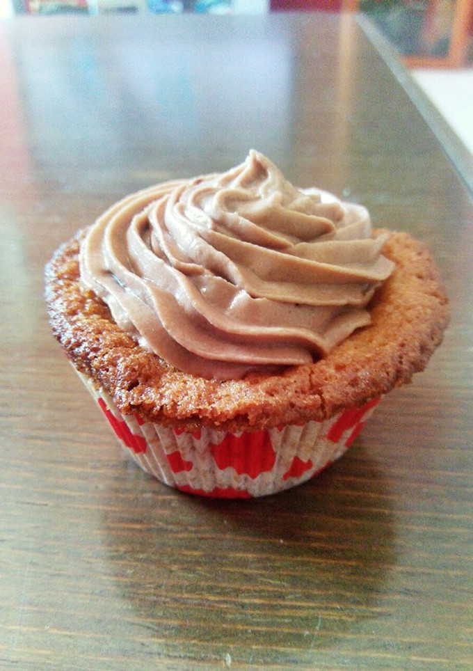 Una foto de Cupcakes de vainilla con nutella