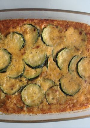 Una foto de Pastel de calabacines y queso (Dieta Scardale)