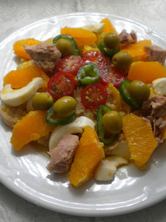 Una foto de Ensalada de verano con naranja