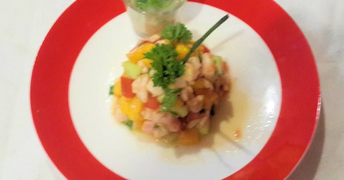 Ceviche de pescado con mango Receta de MarceCamberos- Cookpad
