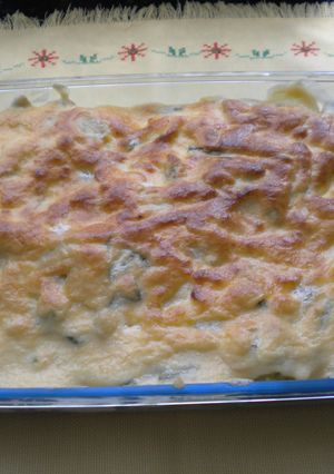 Una foto de Verdura gratinada con alioli