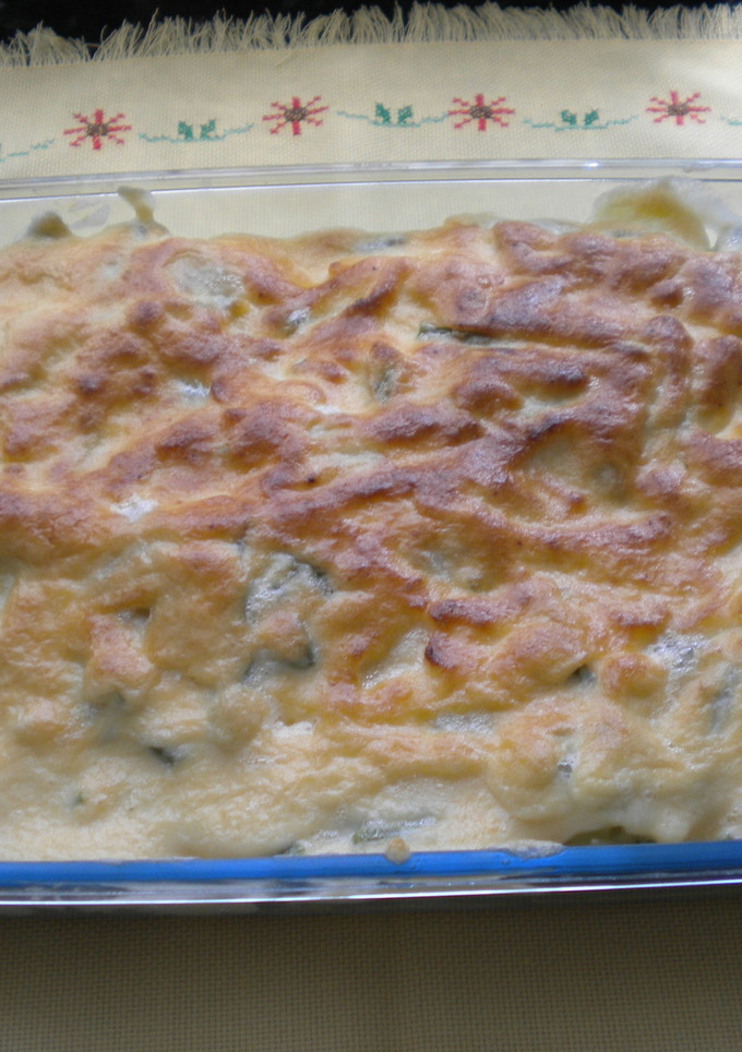 Una foto de Verdura gratinada con alioli
