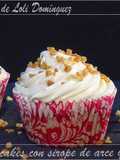 Cupcakes con sirope de arce y nueces 